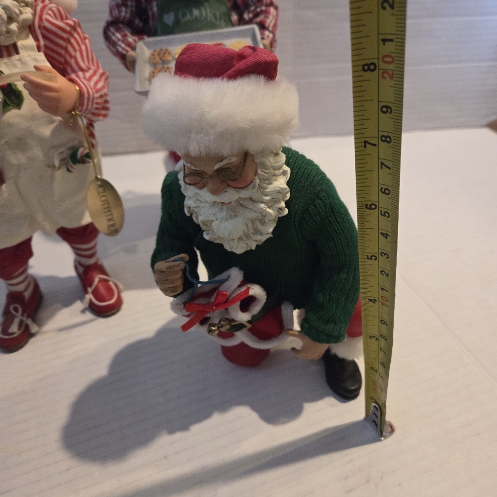 6 lot Santa Claus Kurt Adler baking cookies St Patrick's day Christmas - Picture 3 of 6